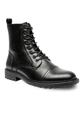 Nick Graham Men's Brave Cap Toe Combat Boots Men's Shoes Size 8.5 us Black